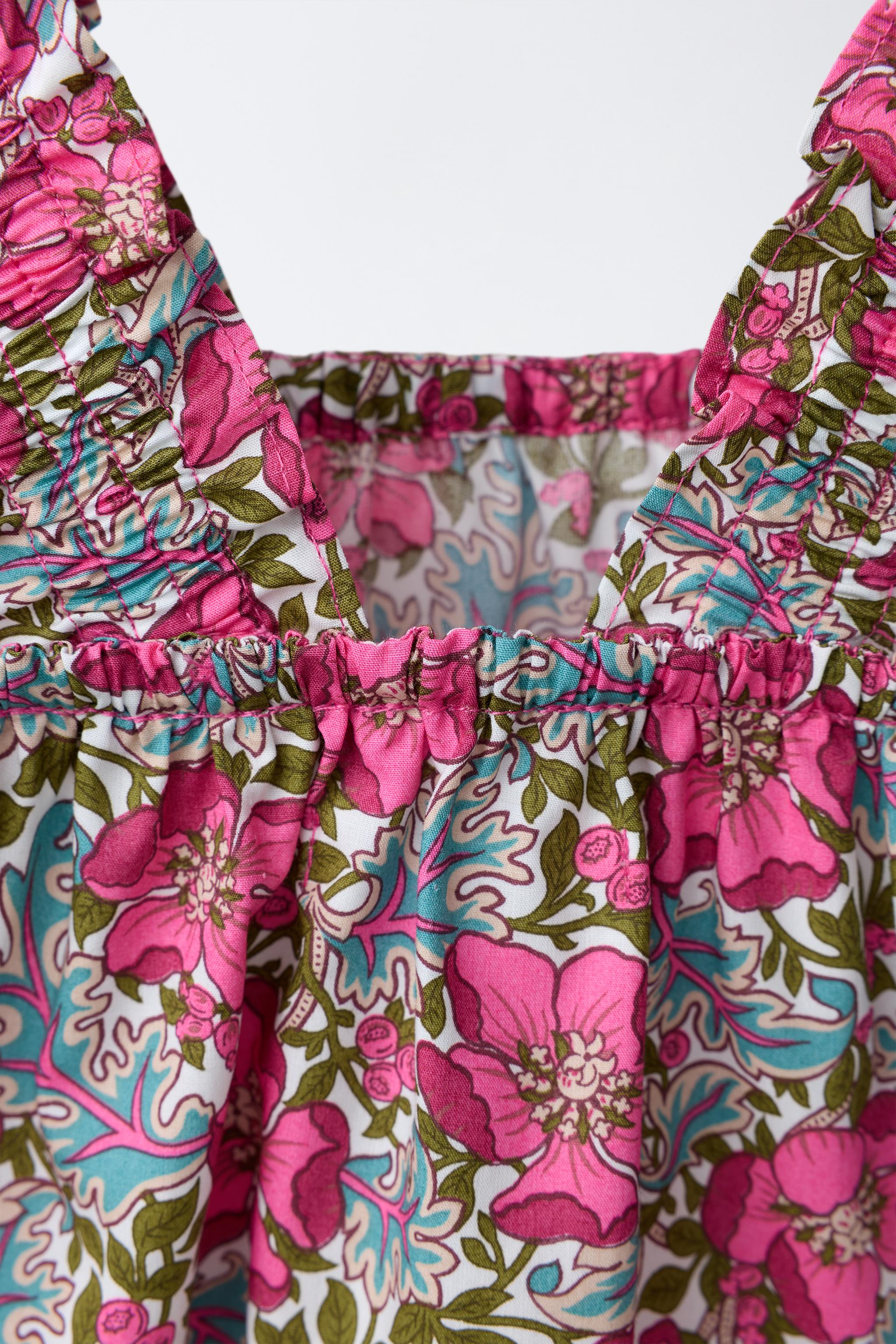 FLORAL PRINT TOP MADE WITH LIBERTY FABRIC